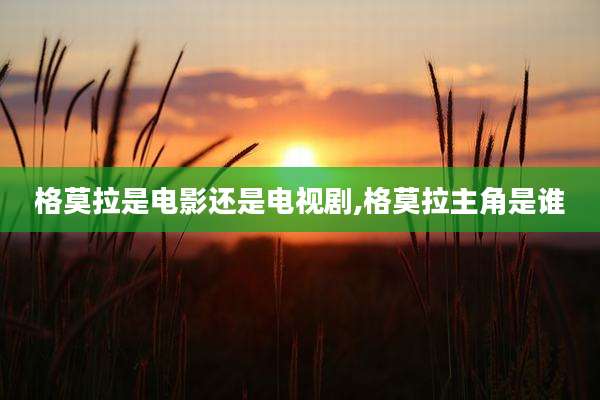 格莫拉是电影还是电视剧,格莫拉主角是谁
