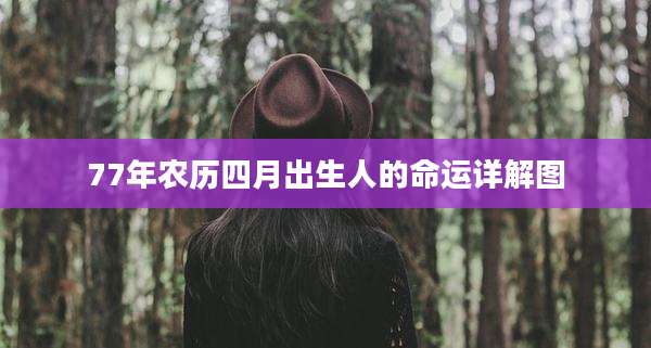 77年农历四月出生人的命运详解图
