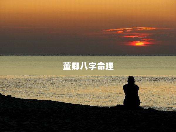 董卿八字命理