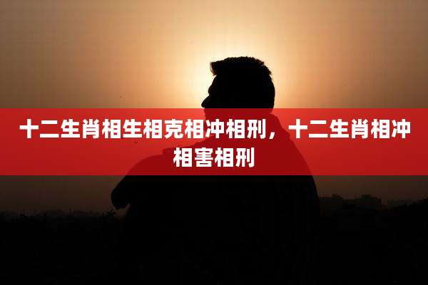 十二生肖相生相克相冲相刑，十二生肖相冲相害相刑