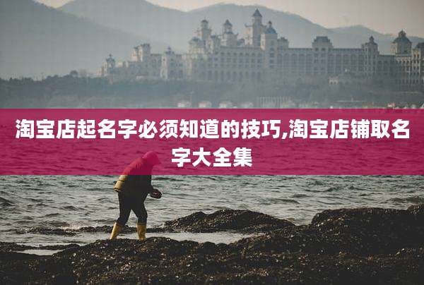 淘宝店起名字必须知道的技巧,淘宝店铺取名字大全集