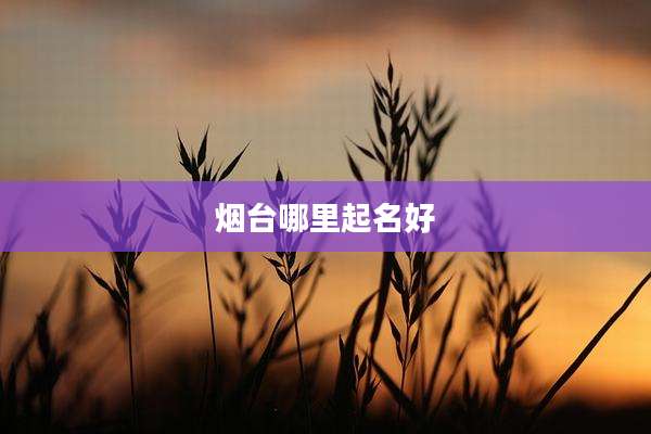 烟台哪里起名好