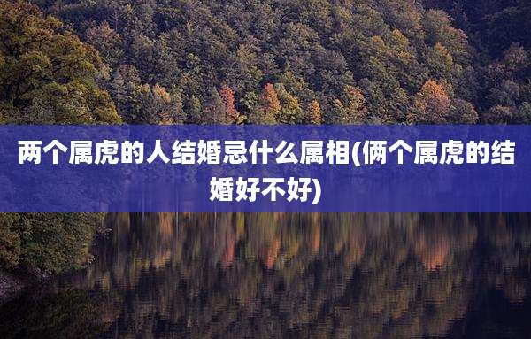 两个属虎的人结婚忌什么属相(俩个属虎的结婚好不好)