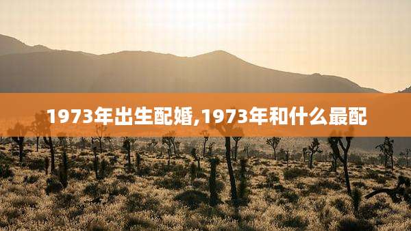 1973年出生配婚,1973年和什么最配