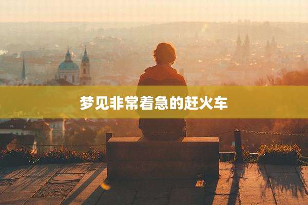 梦见非常着急的赶火车
