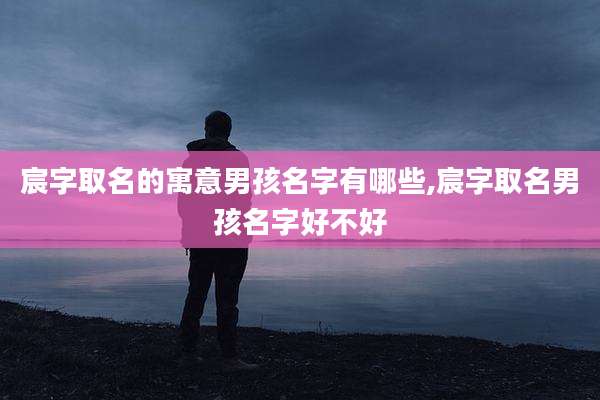 宸字取名的寓意男孩名字有哪些,宸字取名男孩名字好不好