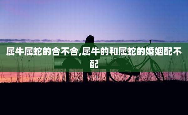 属牛属蛇的合不合,属牛的和属蛇的婚姻配不配
