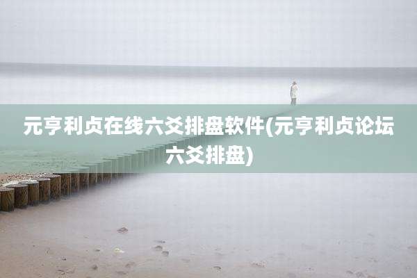 元亨利贞在线六爻排盘软件(元亨利贞论坛六爻排盘)