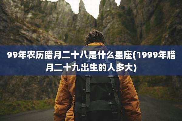 99年农历腊月二十八是什么星座(1999年腊月二十九出生的人多大)