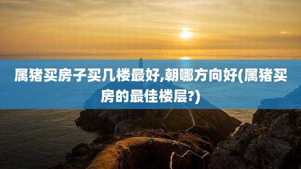 属猪买房子买几楼最好,朝哪方向好(属猪买房的最佳楼层?)