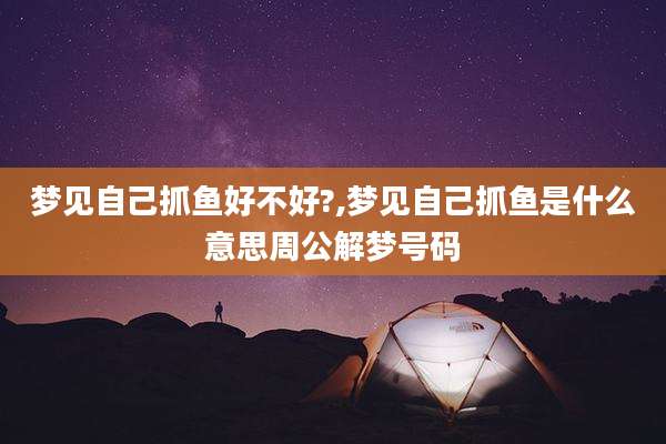 梦见自己抓鱼好不好?,梦见自己抓鱼是什么意思周公解梦号码