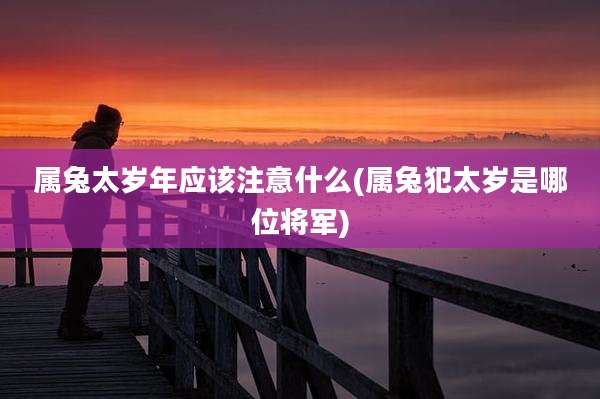 属兔太岁年应该注意什么(属兔犯太岁是哪位将军)