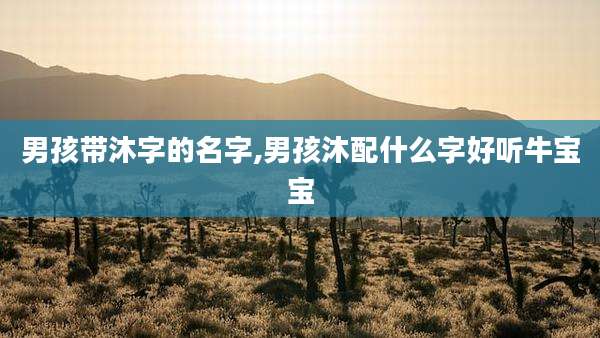 男孩带沐字的名字,男孩沐配什么字好听牛宝宝