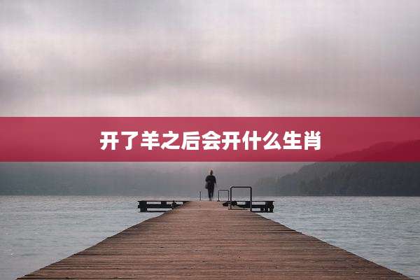开了羊之后会开什么生肖