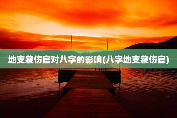 地支藏伤官对八字的影响(八字地支藏伤官)