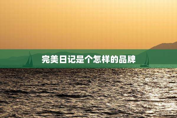完美日记是个怎样的品牌