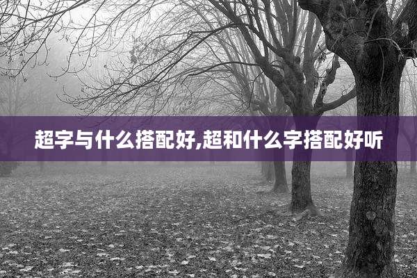 超字与什么搭配好,超和什么字搭配好听