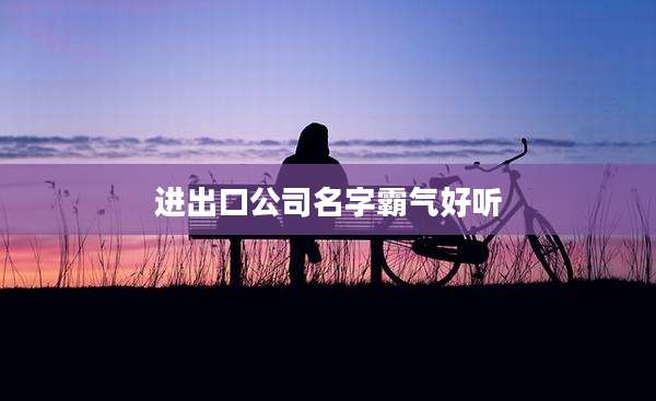 进出口公司名字霸气好听