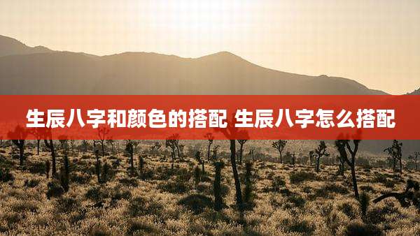 生辰八字和颜色的搭配 生辰八字怎么搭配