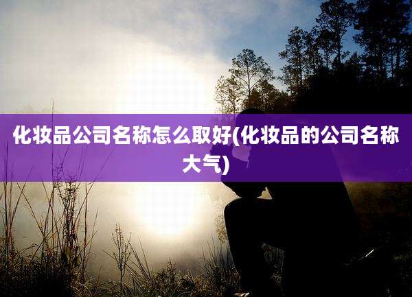 化妆品公司名称怎么取好(化妆品的公司名称大气)