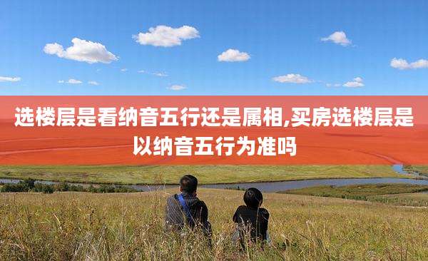 选楼层是看纳音五行还是属相,买房选楼层是以纳音五行为准吗
