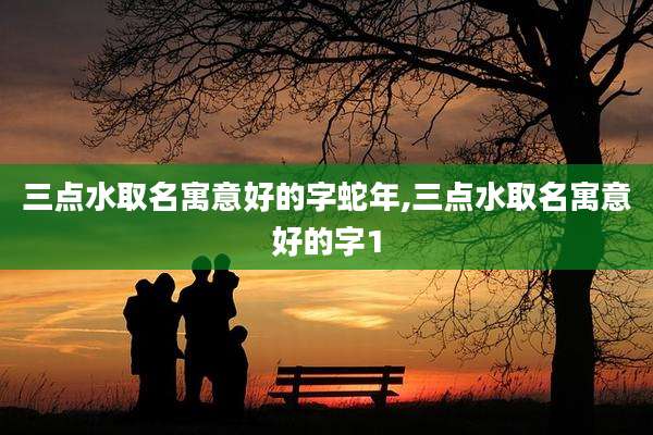 三点水取名寓意好的字蛇年,三点水取名寓意好的字1