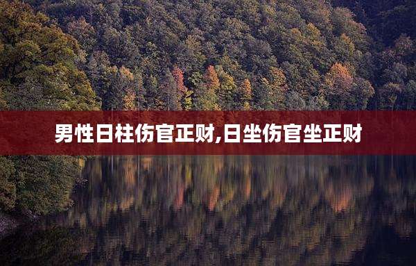 男性日柱伤官正财,日坐伤官坐正财
