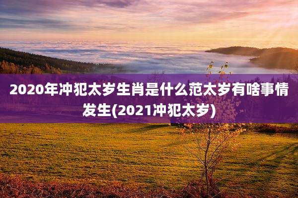 2020年冲犯太岁生肖是什么范太岁有啥事情发生(2021冲犯太岁)