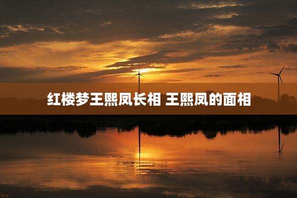 红楼梦王熙凤长相 王熙凤的面相
