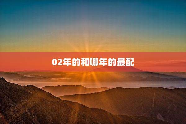 02年的和哪年的最配