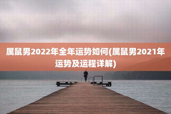 属鼠男2022年全年运势如何(属鼠男2021年运势及运程详解)
