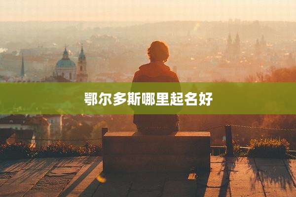 鄂尔多斯哪里起名好