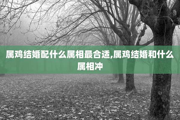 属鸡结婚配什么属相最合适,属鸡结婚和什么属相冲