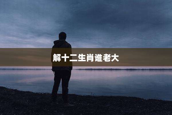 解十二生肖谁老大