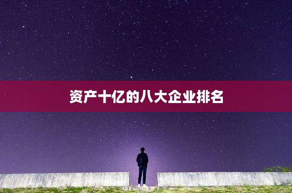 资产十亿的八大企业排名
