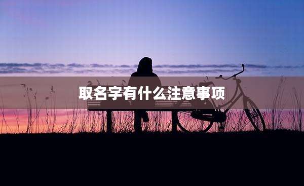 取名字有什么注意事项