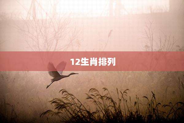 12生肖排列