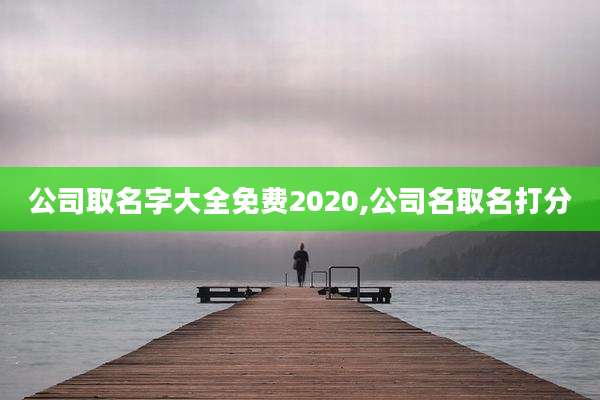 公司取名字大全免费2020,公司名取名打分