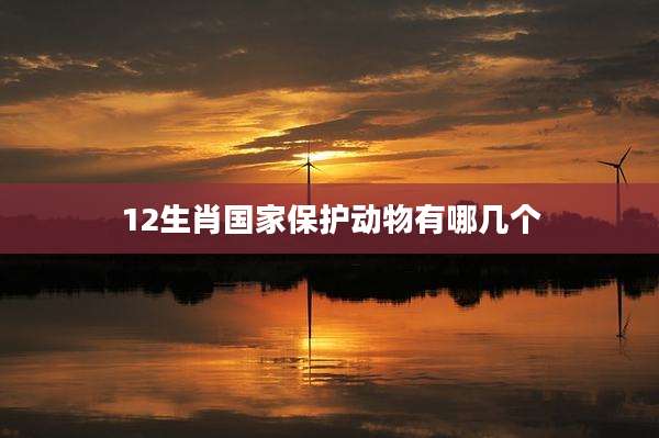 12生肖国家保护动物有哪几个