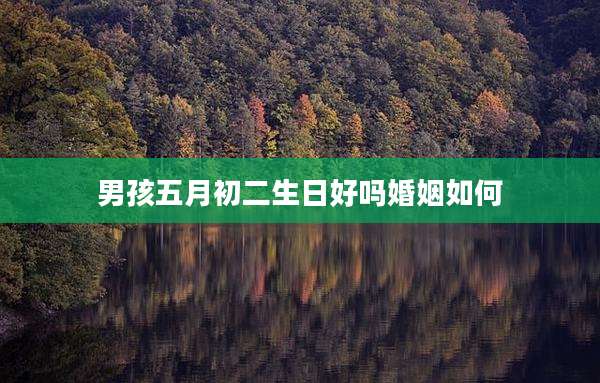男孩五月初二生日好吗婚姻如何
