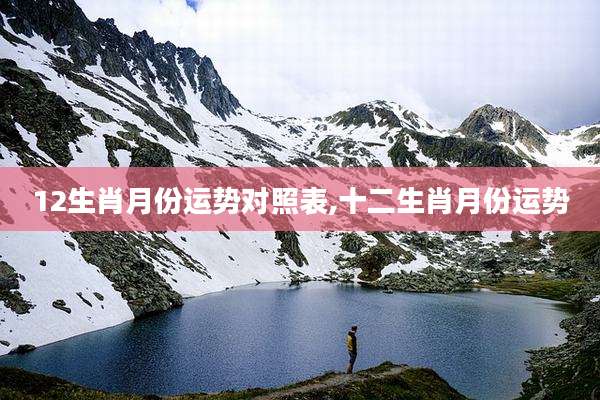 12生肖月份运势对照表,十二生肖月份运势
