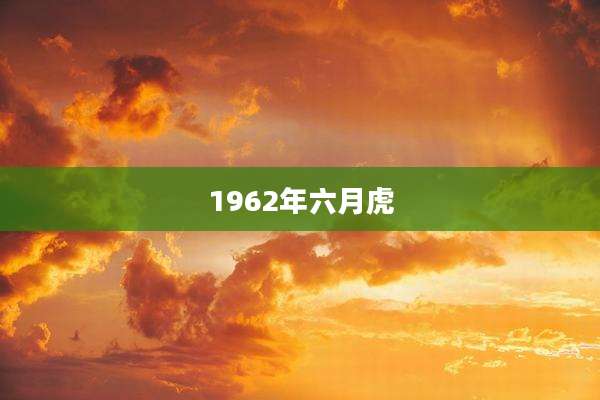 1962年六月虎