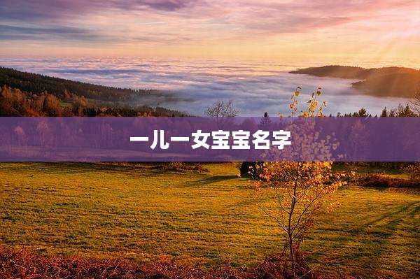 一儿一女宝宝名字
