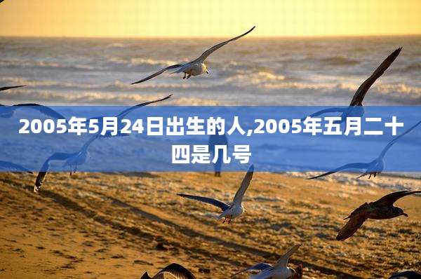 2005年5月24日出生的人,2005年五月二十四是几号