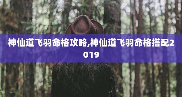 神仙道飞羽命格攻略,神仙道飞羽命格搭配2019