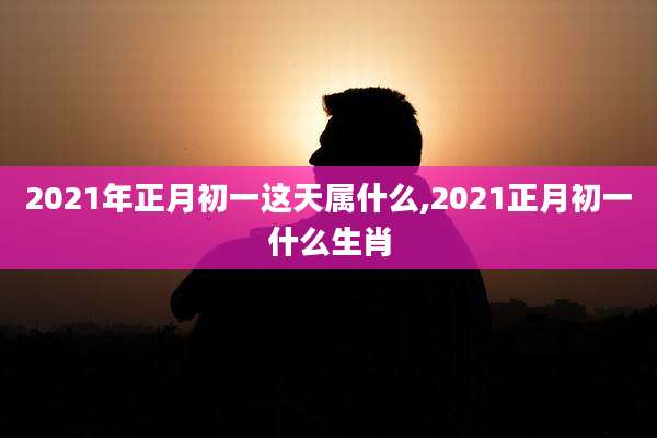 2021年正月初一这天属什么,2021正月初一什么生肖