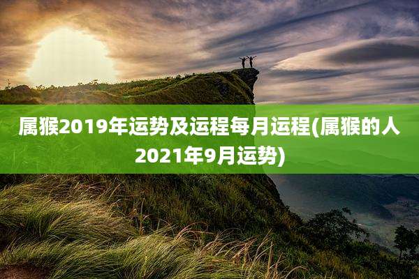 属猴2019年运势及运程每月运程(属猴的人2021年9月运势)