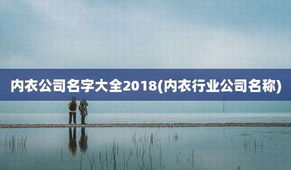 内衣公司名字大全2018(内衣行业公司名称)