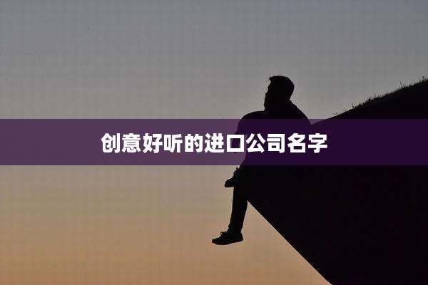 创意好听的进口公司名字