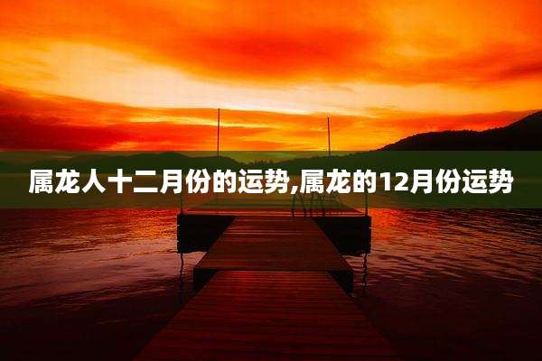 属龙人十二月份的运势,属龙的12月份运势